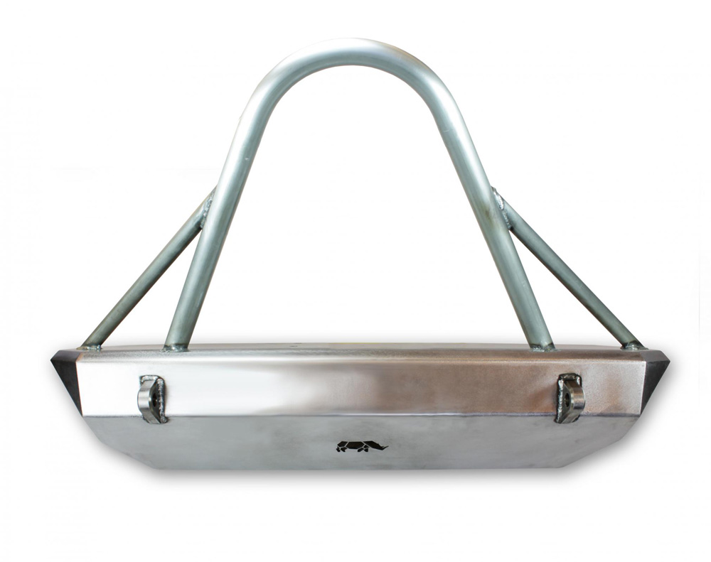 Jeep JK Front Bumper 07-18 Wrangler JK Mid Width w/Tabs and Stinger Raw American Trail Products - 32070011R