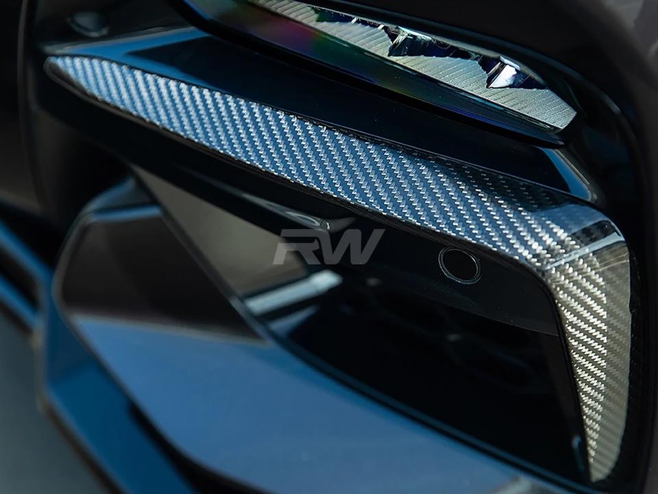 RW Carbon Fiber Front Bumper Trims BMW G01 X3 | G02 X4 2018-2022 - bmwg0108