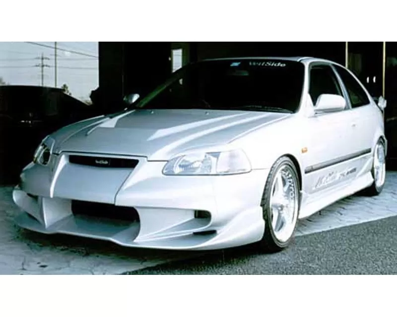 VeilSide 1996-1998 Honda Civic HB EK4 EC-I Model Front Bumper Spoiler (FRP) - AE039-01